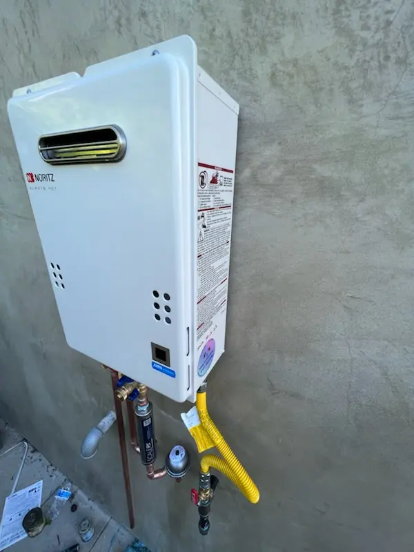 Tankless water heater installation for Evans Hill homes